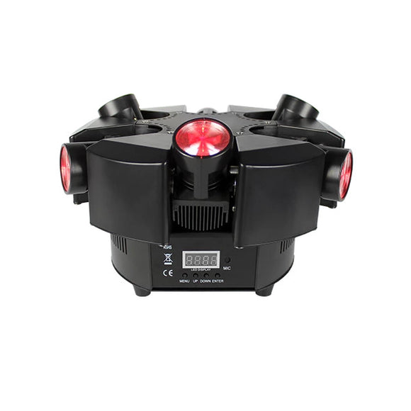 Blizzard Shoqwave X6 6 RGBW Moving Heads with 120 Degree Tilt, 360 Degree Rotate
