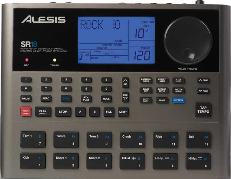 Alesis SR-18 Drum Machine – 4th Ave Electronics