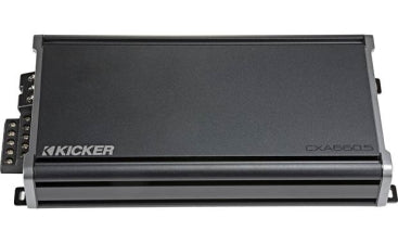 Kicker, 5-Ch Amplifier, 65 Watts RMS X 4 At 4 Ohms + 300 Watts RMS X 1 At 2 Ohms