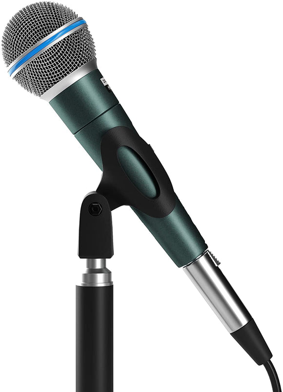 Dolphin, MCX30 Handheld Dynamic Vocal Microphone for Speaker, Detachable 13ft XLR Cable, Mic Stand Clip, and Carry Case