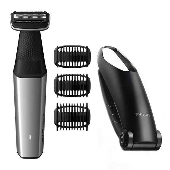 Philips Norelco Bodygroom Series 3500, BG5025/49, Showerproof Lithium-Ion Body Hair Trimmer for Men with Back Shaver
