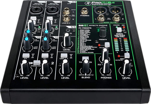 Mackie Pro FX6V3 6 Channel Professional Effects Mixer With USB and Effects