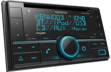 Kenwood, 2-Din Sized CD Receiver W/ Bluetooth, Amazon Alexa Compatible, SiriusXM Radio Ready 2-Din Sized CD Receiver W/ Bluetooth, Amazon Alexa Compatible, SiriusXM Radio Ready, Remote Controllable, USB Playback And Variable Color Lighting!