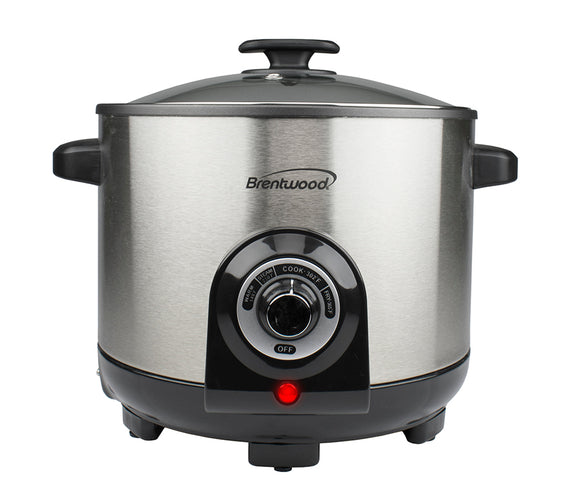 Brentwood DF-706 Electric Deep Fryer & Multi Cooker, 20 Cups, Stainless Steel [DF-706]