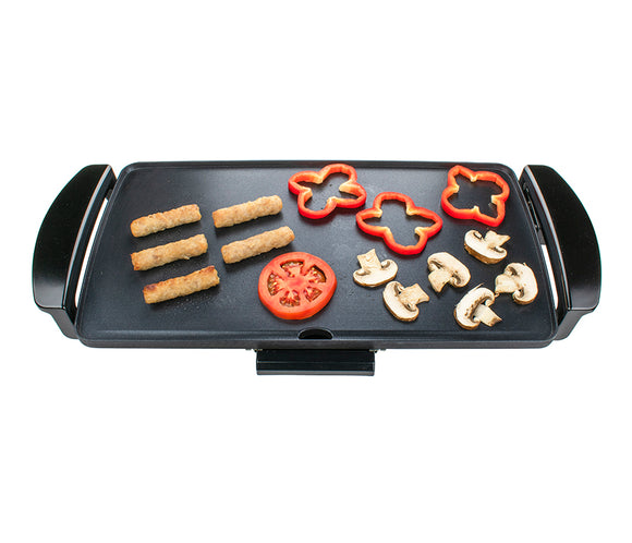 Brentwood TS-819 Non-Stick Electric Griddle with Drip Pan, 9 x 18 Inch, Black [TS-819]