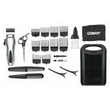 CONAIR® RECHARGEABLE CORD/CORDLESS 22-PIECE HAIRCUT KIT HC318RVW Full power cord-free cutting.
