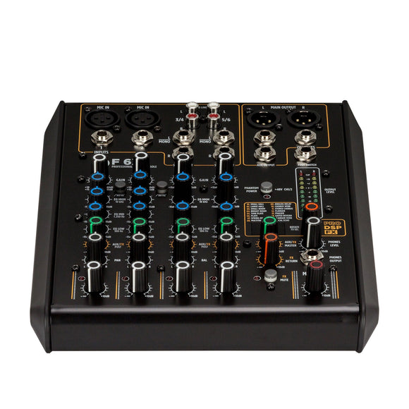 RCF F 6X 6-Channel Professional Mixing Console