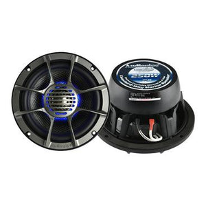 Audiopipe, 8"Marine Coaxial 2-Way 500W, Pair Pair 8'' Coaxial 2- Way Marine Speaker With Led Lights 500W Max
