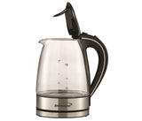 Brentwood KT-1900BK 1.7L Cordless Glass Electric Kettle, Black [KT-1900BK]
