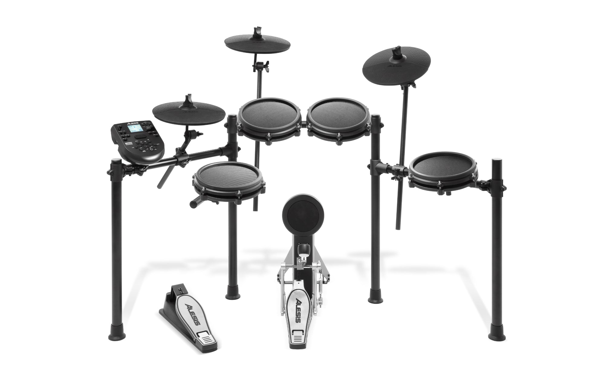 alesis nitro mesh kick pedal Alesis NITRO-MESH-KIT 8-Piece Drum Kit With Kick Pedal, Drum Rack and – 4th Ave Electronics