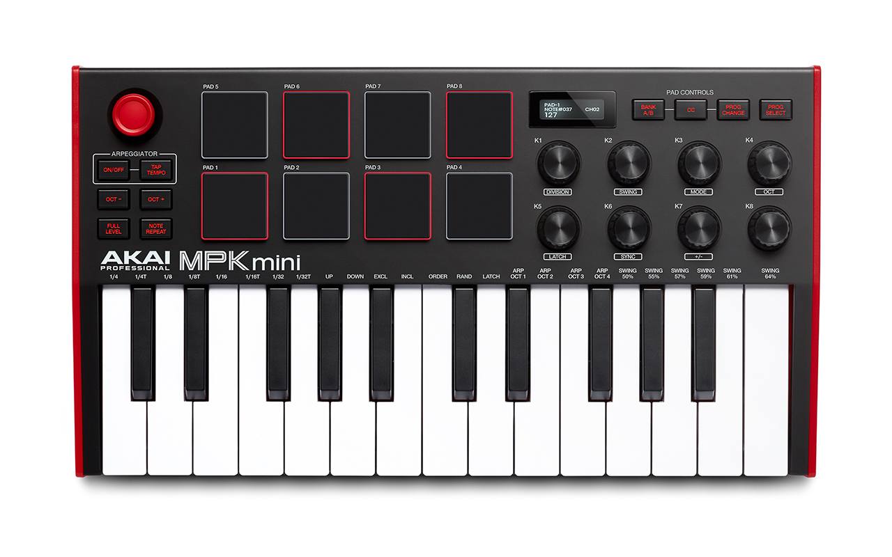 AKAI MPKmini MIDIコントローラー AKAI MPKMINI-MK3 25-Key MIDI Controller – 4th Ave Electronics