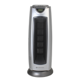 Comfort Zone CZ499R 1500W Electric Ceramic Oscillating Digital Tower Heater with Remote, Silver